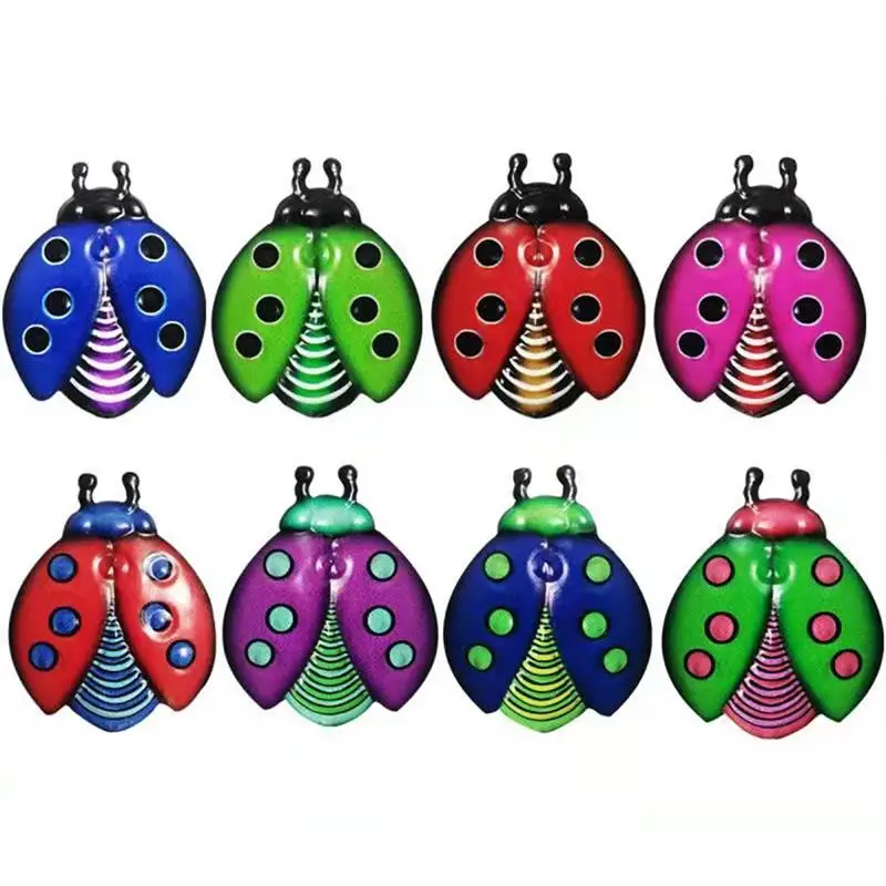 

8Pcs Colorful Metal Insect Pendant Wall Fence Garden Hang Cute Animal Decorative Pendant Indoor Outdoor Creative Decoration