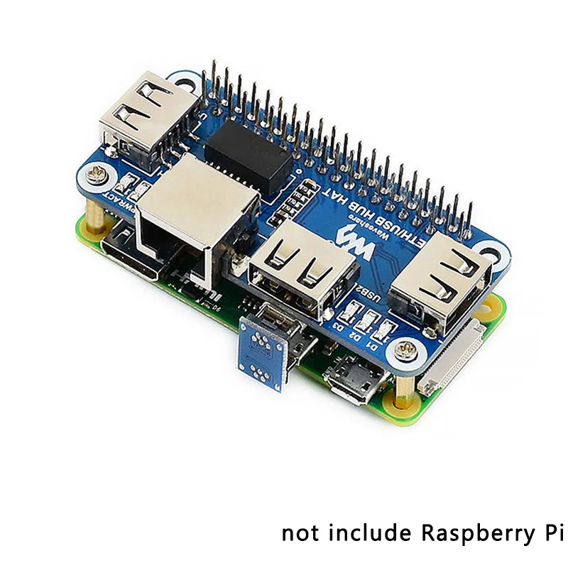 Raspberry Pi USB к Ethernet RJ45 сетевой разветвитель 3 порта s 5V Hat для 4 Model B/3B +/3B/Zero W|Аксессуары