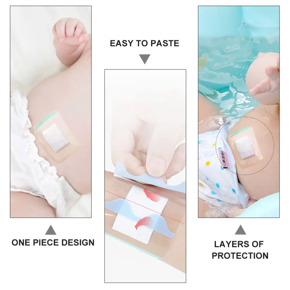

1 Box of 10Pcs Newborn Navel Stickers Belly Sticker Breathable Navel Paste