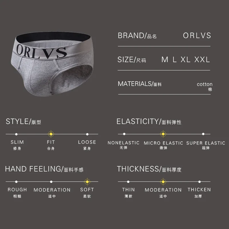 

Fashion Style Men Underwear Sexy Men Briefs Breathable Mens Slip Cueca Male Panties Underpants Briefs Plus Size Underwear
