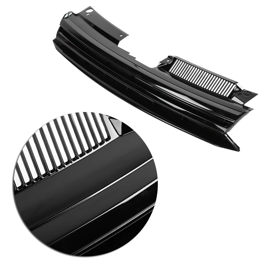 Шестигранная сетка решетка капота гриль для VW Golf MK6 Jetta 2010-2014 GTI Стиль Badgeless |