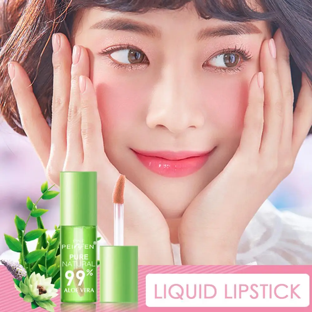 

Aloe Color Changing Lip Gloss Lasting Waterproof Moisturizing Lip Balm Liquid Lipstick Makeup Lip Oil Care Beauty Cosmetic