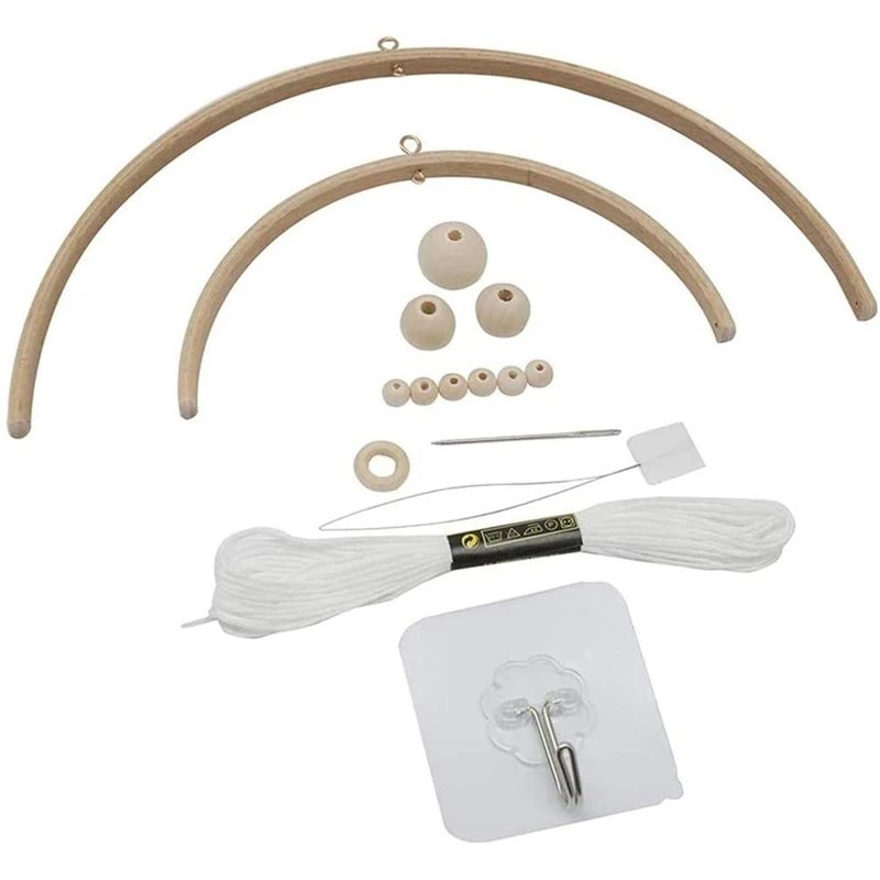 Новый Bed Bell для малыша DIY деревянный мобильный телефон рамки поделок из