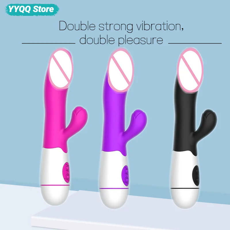 

Sex toy vibrator silicone dildo G-spot massager can be inserted into the vagina female masturbation stick adult products