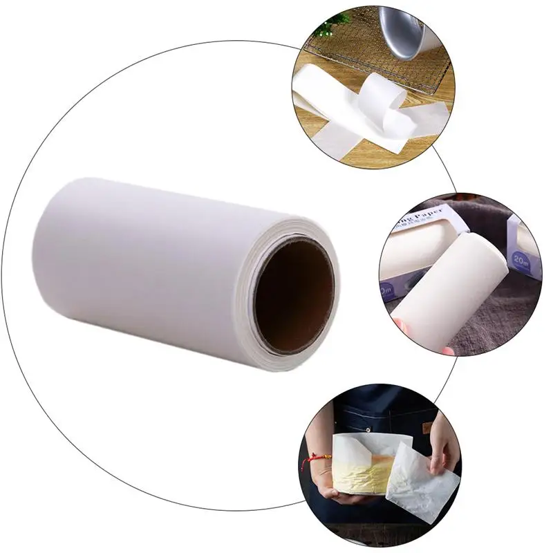 

1 Набор 2 рулона антипригарных вкладышей для торта маслостойкая подставка для торта боковые вкладыши для торта антипригарная масляная бума...