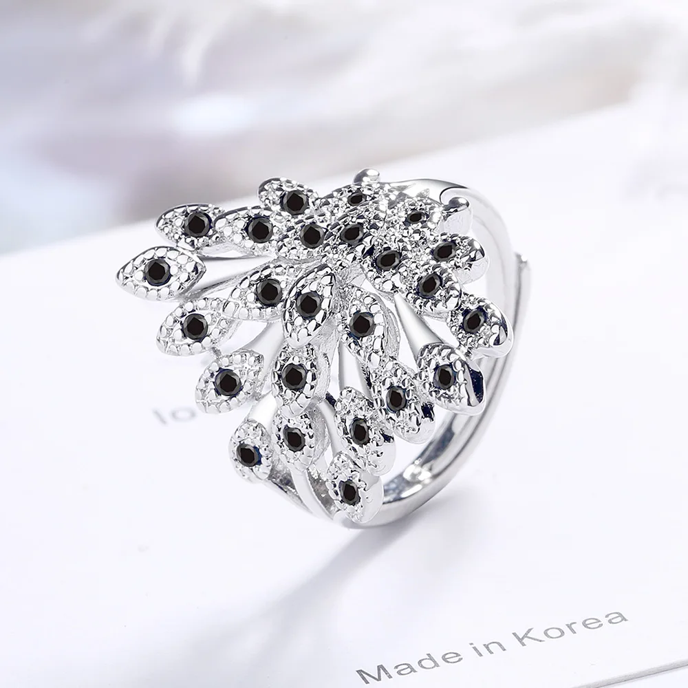 

Модные 925 серебро циркон Павлин кольцо перста ювелирных изделий для женщин и девочек, свадьбы, Рождества, jz566