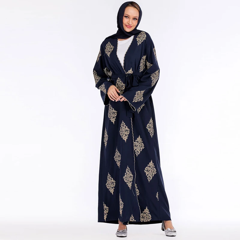 Кимоно абайя из Дубая мусульманское хиджаб платье размера плюс кафтан