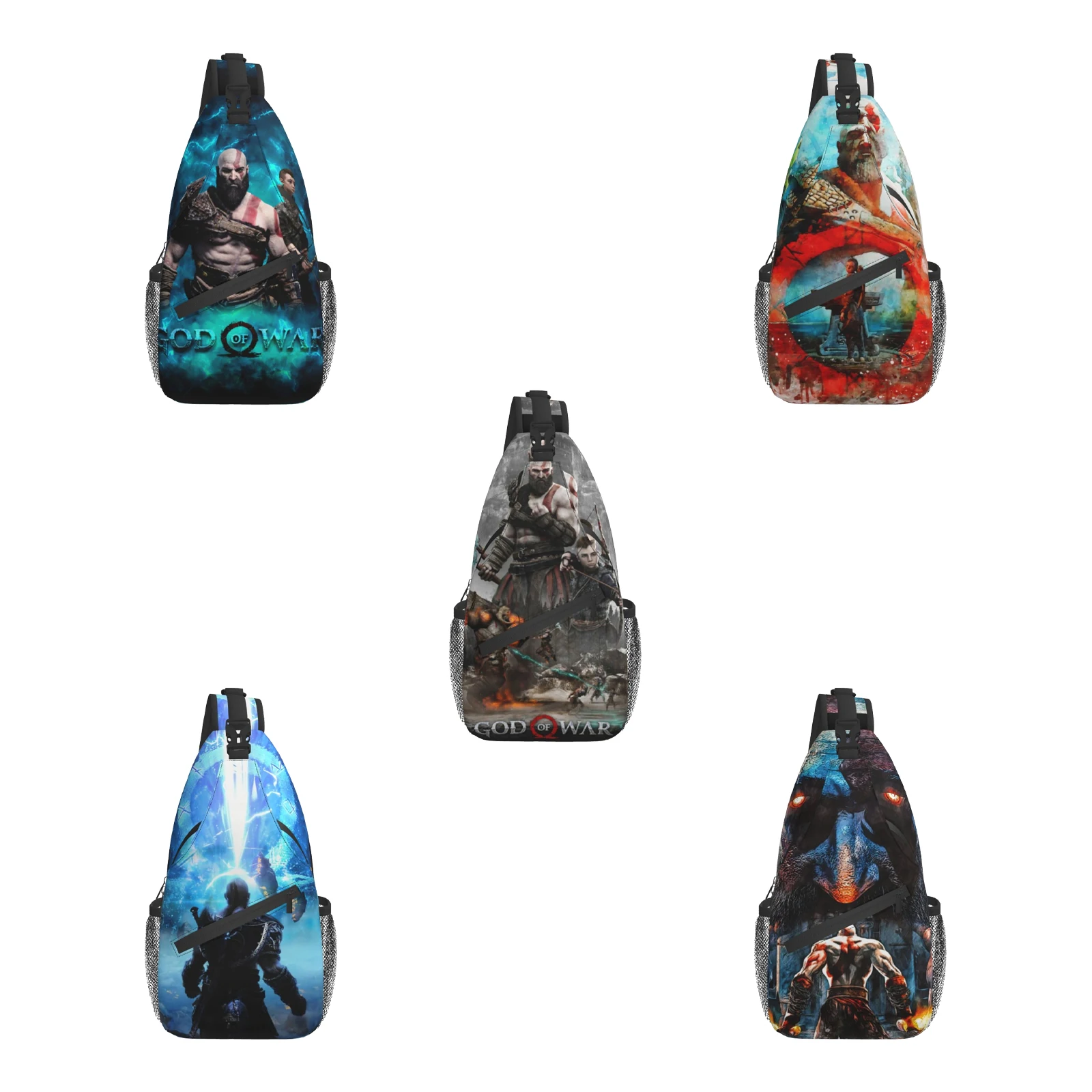 

Кросс-боди Сумка-слинг God Of War Kratos, рюкзак на плечо, нагрудная сумка через плечо для женщин и мужчин