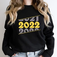 welcome new year 2022 print fashion hoodie warm wool casual sports long sleeve pullover harajuku hip hop couple sweatshirt s 4xl
