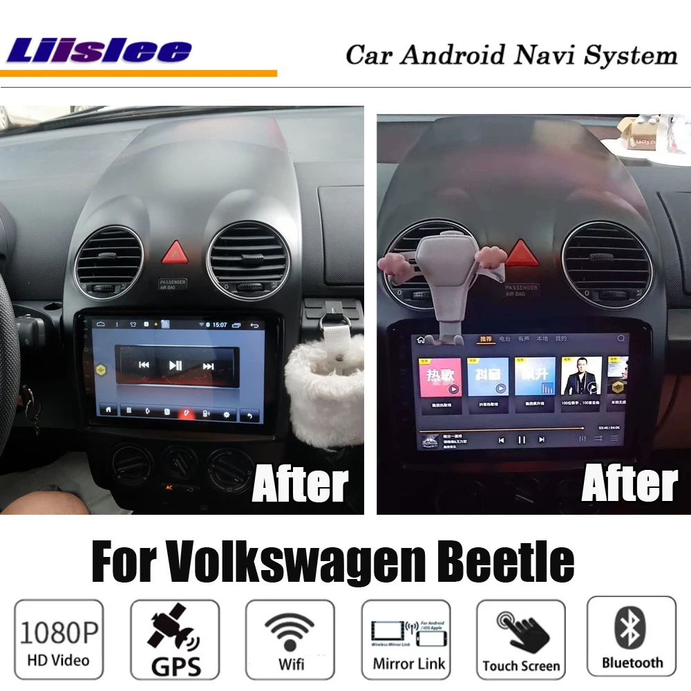 Автомобильный мультимедийный плеер Android для VW Beetle 2003 2010 радио видео аудио GPS