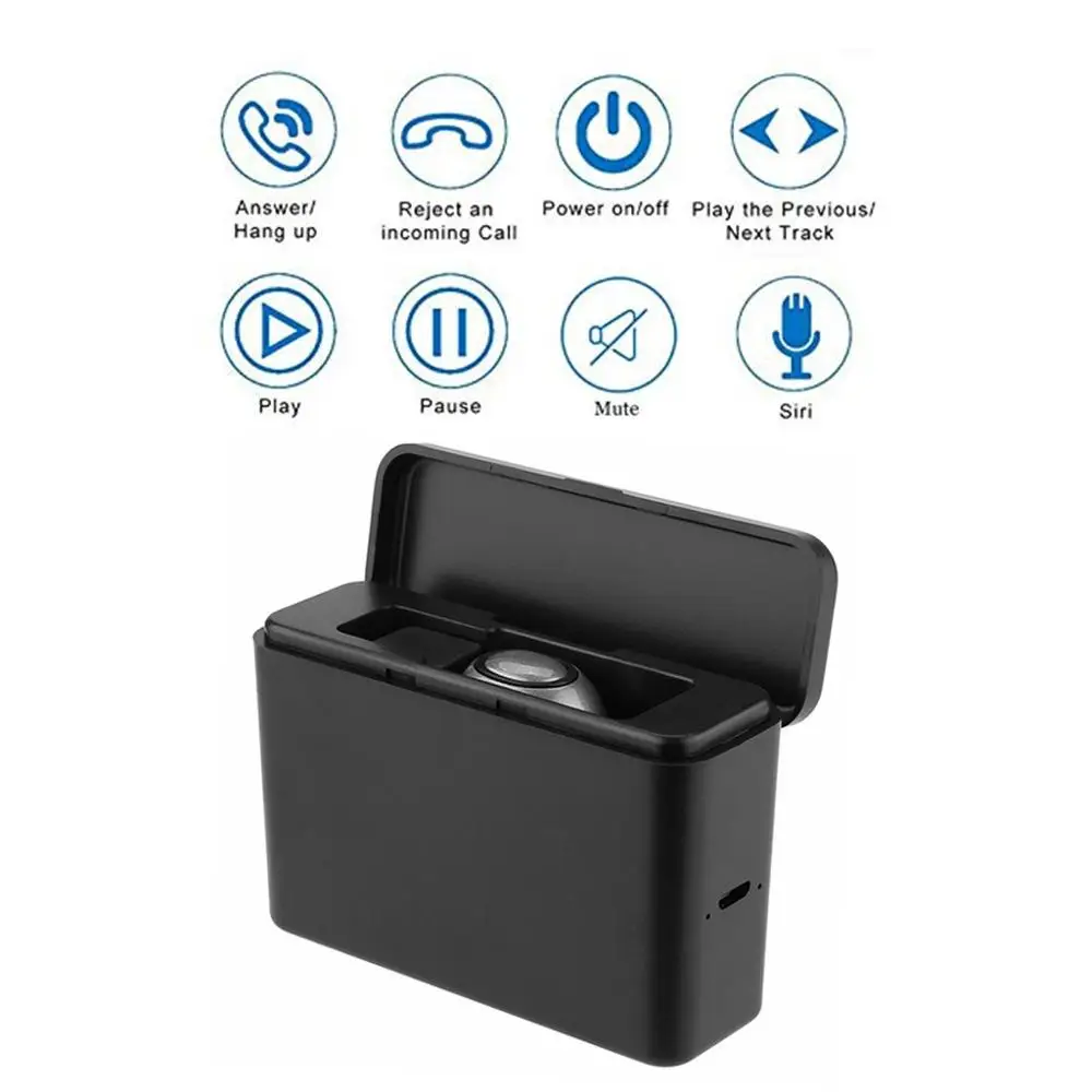 Bluetooth 5 наушники вкладыши TWS с в ухо водонепроницаемый Беспроводные микрофоном