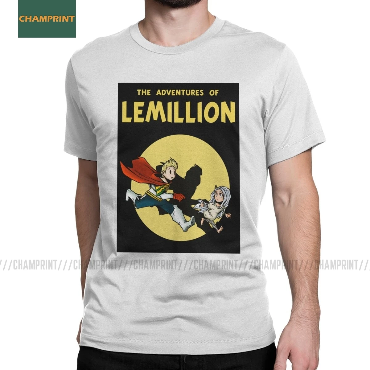Мужские футболки Lemillion Tintin Boku No Hero Академия мужские манга Bakugo Katsuki All Might Аниме с