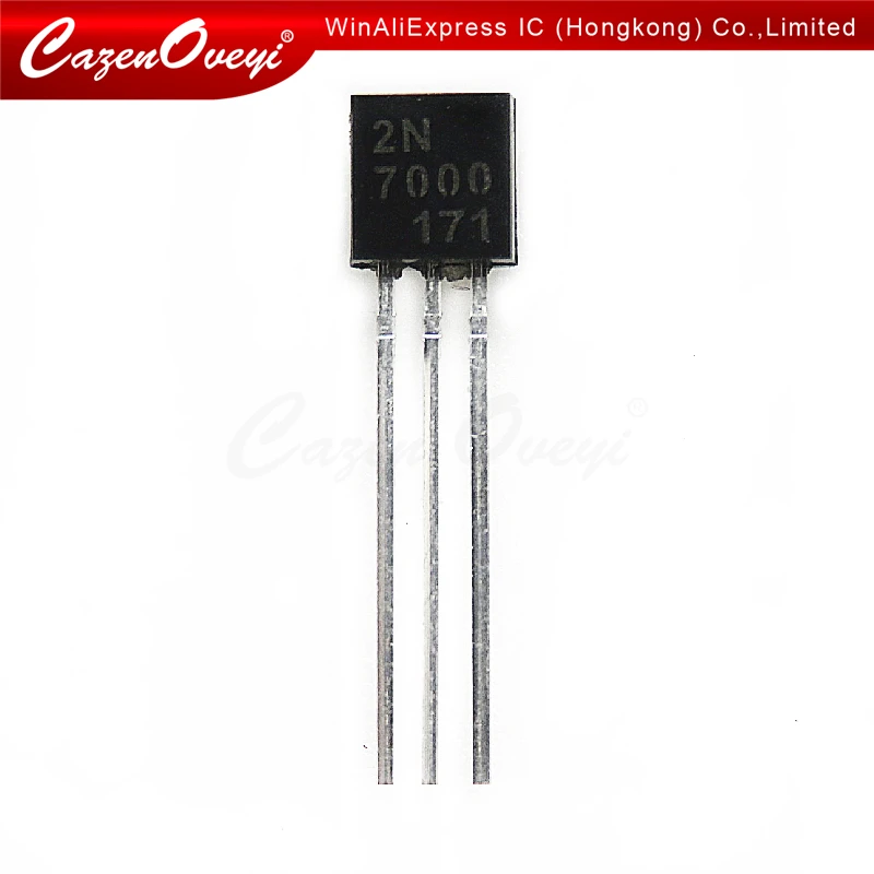 20 шт./лот 2N7000 TO92 Малый MOSFET 200 mAmps, 60 Вольт N-канал TO-92 в наличии