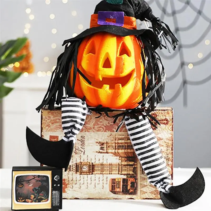 Украшения на Хэллоуин сделай сам светящийся фонарь в виде тыквы с длинными