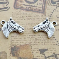 horse head animal cowboy cowgirl charm pendants jewelry making finding diy bracelet necklace earring accessories handmade 5pcs