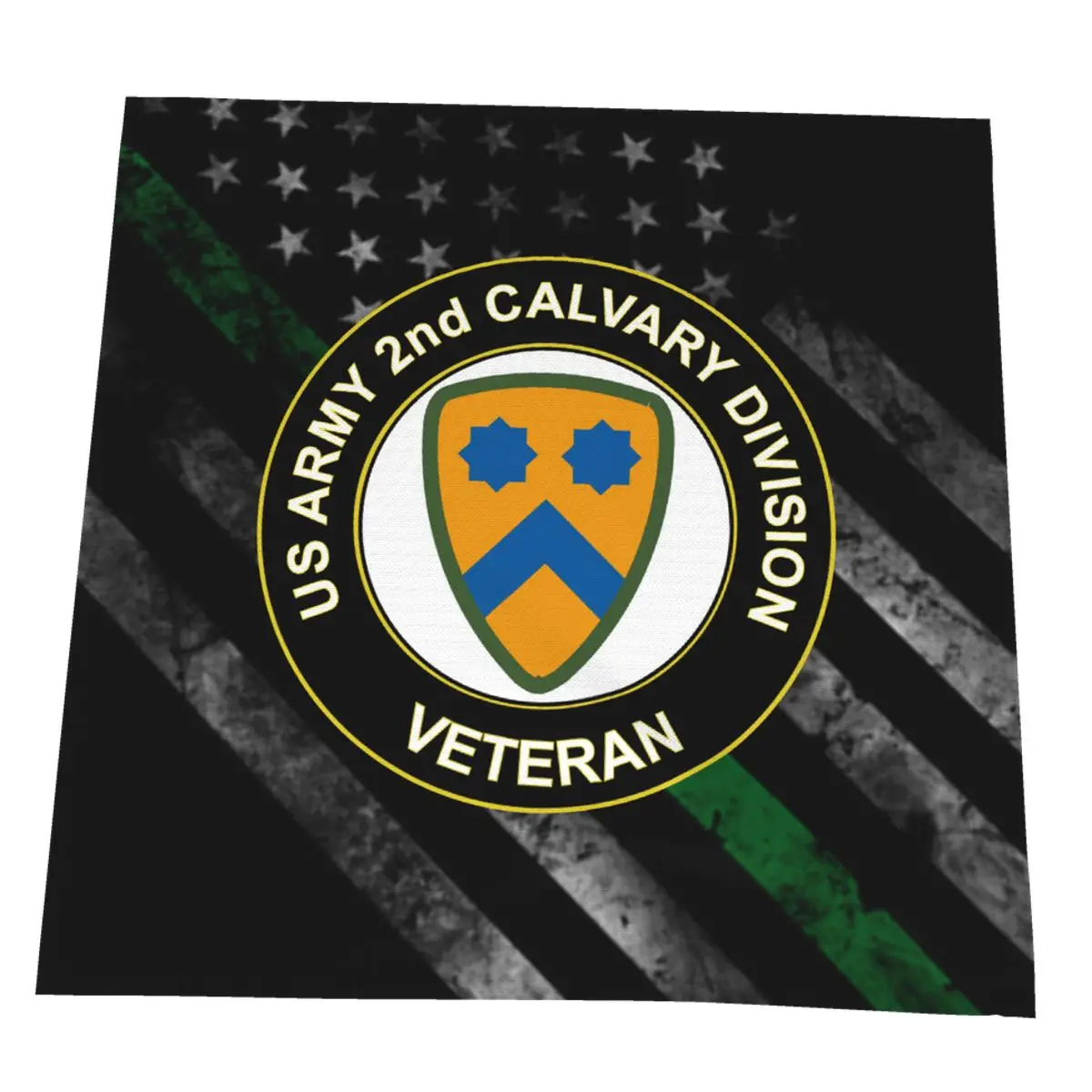 

US Army Veteran 2nd Cavalry Division Reusable Washable Napkins Bathroom Roll Cleaning Cloth Kitchen Unpaper Towel Soft Dining