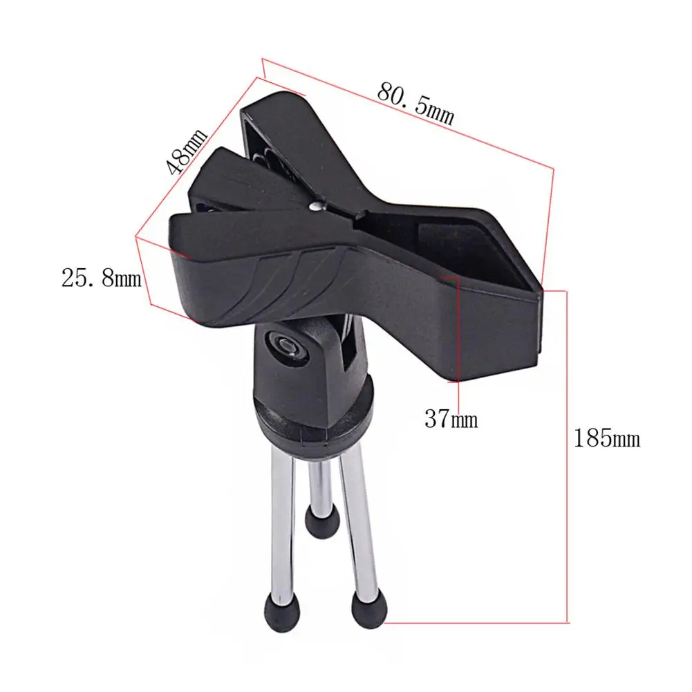 

Portable Microphone Stand Tripod Bracket Desktop Table Adjustable Mic Holder