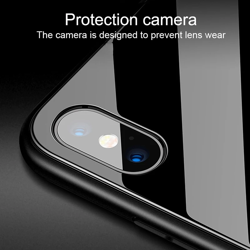 Чехол накладка из закаленного стекла для Apple iPhone 6 6S 7 8 Plus X XS MAX XR Магнитная