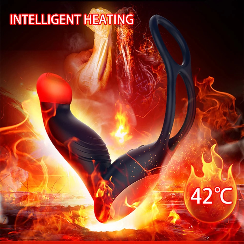 Вибратор для массажа простаты анальная пробка силиконовая стимулятор Анальная