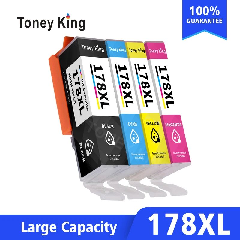 4 цвета совместимый чернильный картридж для HP 178 XL принтера 178XL Photosmart 5510 5515 6510 7510