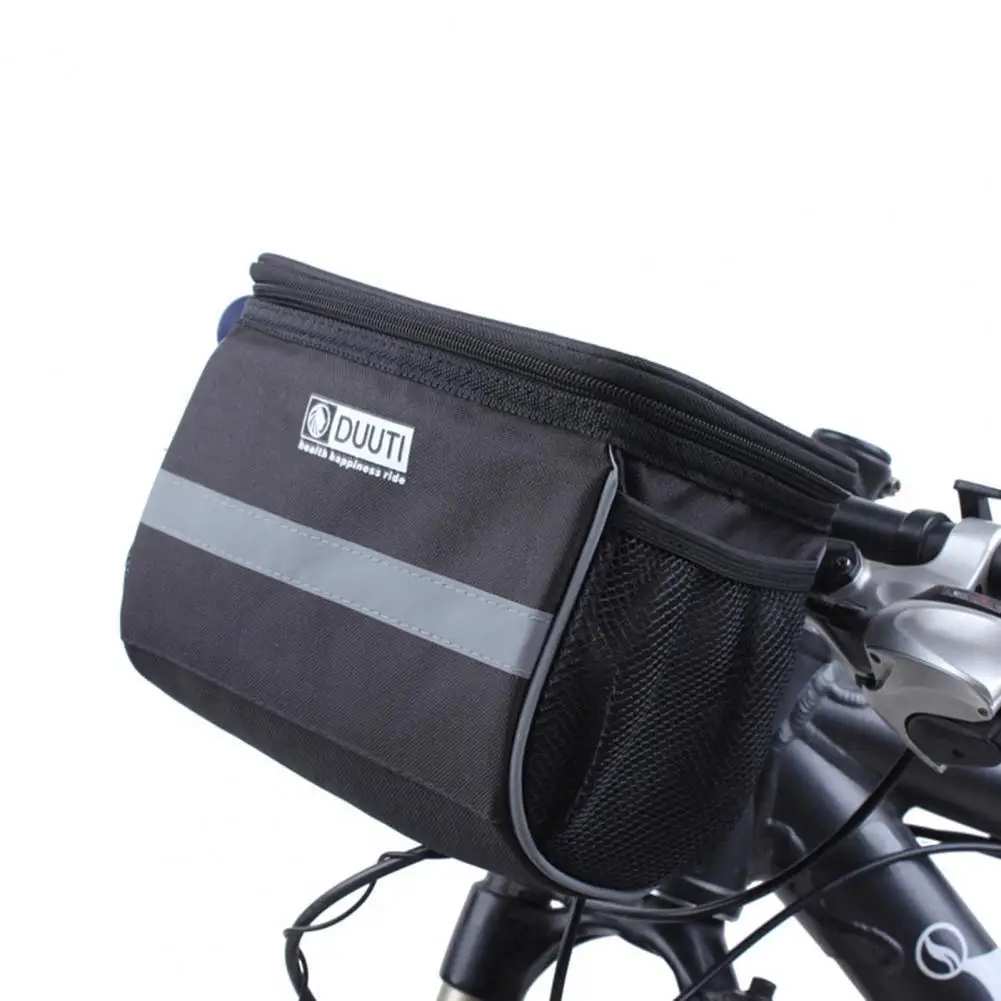 

Convenient Bike Phone Bag Anti-Scratch TPU Handlebar Phone Bag With Side Net Bag for Outdoor