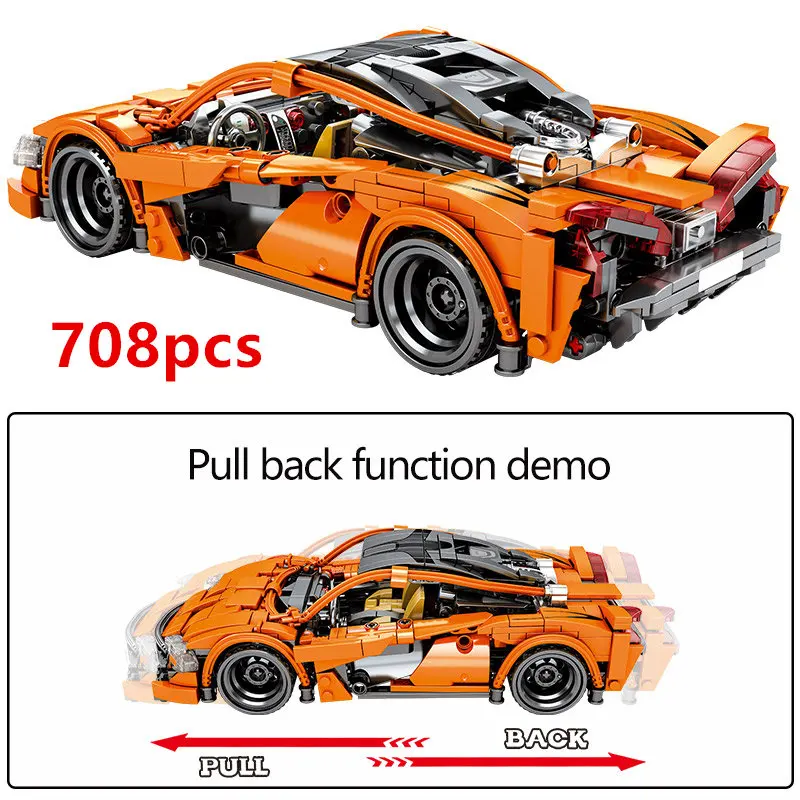 

Super Racing Car Mclarens P1 Mechanical Building Blocks Technology Series Vehicle Sport Car Kids Bricks Toys Gifts