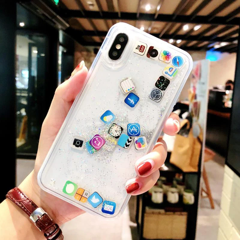 Чехол APP Icon для Apple iPhone XR XS 11 Pro Max X 10 чехол телефона I Phone 8 7 6 s Plus задняя крышка с