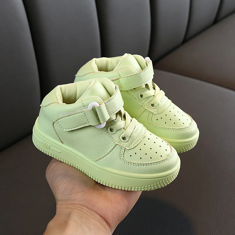 Новинка 2020 осенне зимняя детская обувь Koovan белые высокие кроссовки для мальчиков