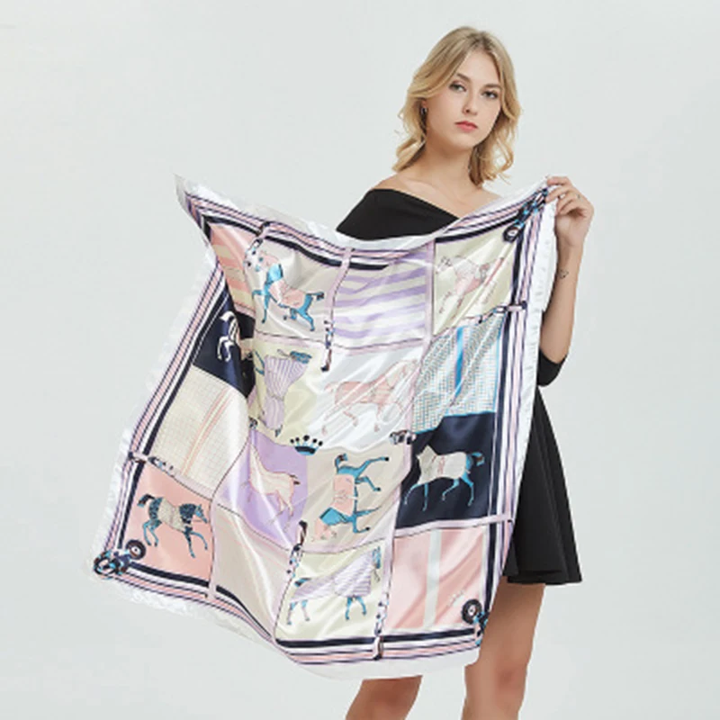 

Fashion Winter casual silk Scarf for Women 2020