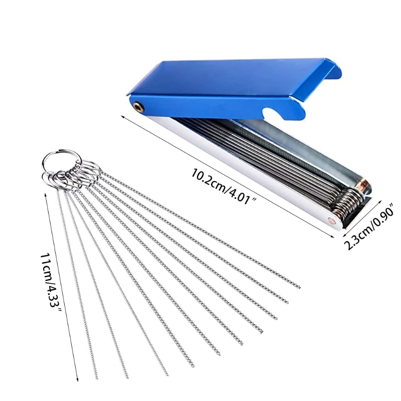 

Carburetor Jet Cleaning Tool Kit 13 Wires Jet Cleaning Needles Wire Brush Carb Dirt Jet Cleaner Tool LX0D