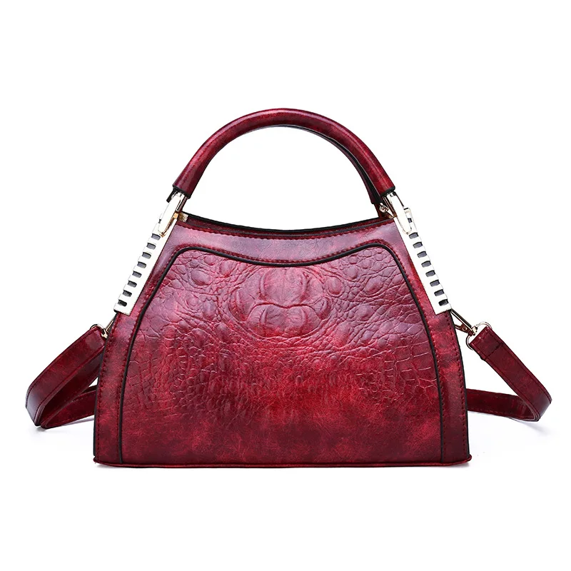 Новые роскошные винтажные женские сумочки Крокодил Аллигатор Tote кошельки мягкие брендовые сумки через плечо кожаные женские сумки на плечо