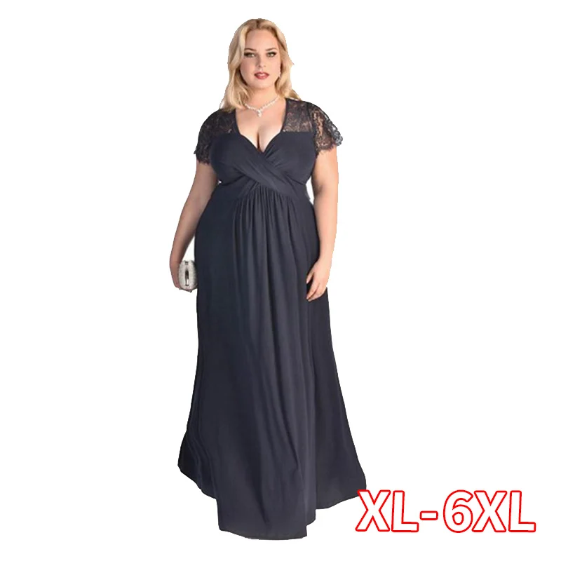 

Женское длинное вечернее платье, большие размеры до 6XL