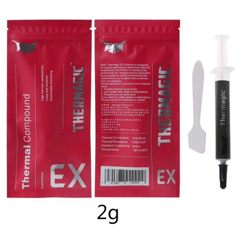 

ZF-EX 14.6W/m k High Performance Compound Thermal Paste Conductive Grease Heatsink For CPU GPU Chipset notebook Cooling