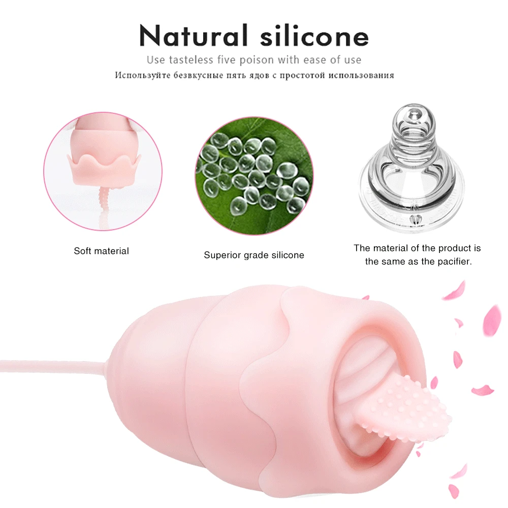 Tongue Vibrators 20 Modes USB Power Vibrating Eggs G-spot Massage Oral Licking Clitoris Stimulator Sex Toys for Women Adult | Красота и