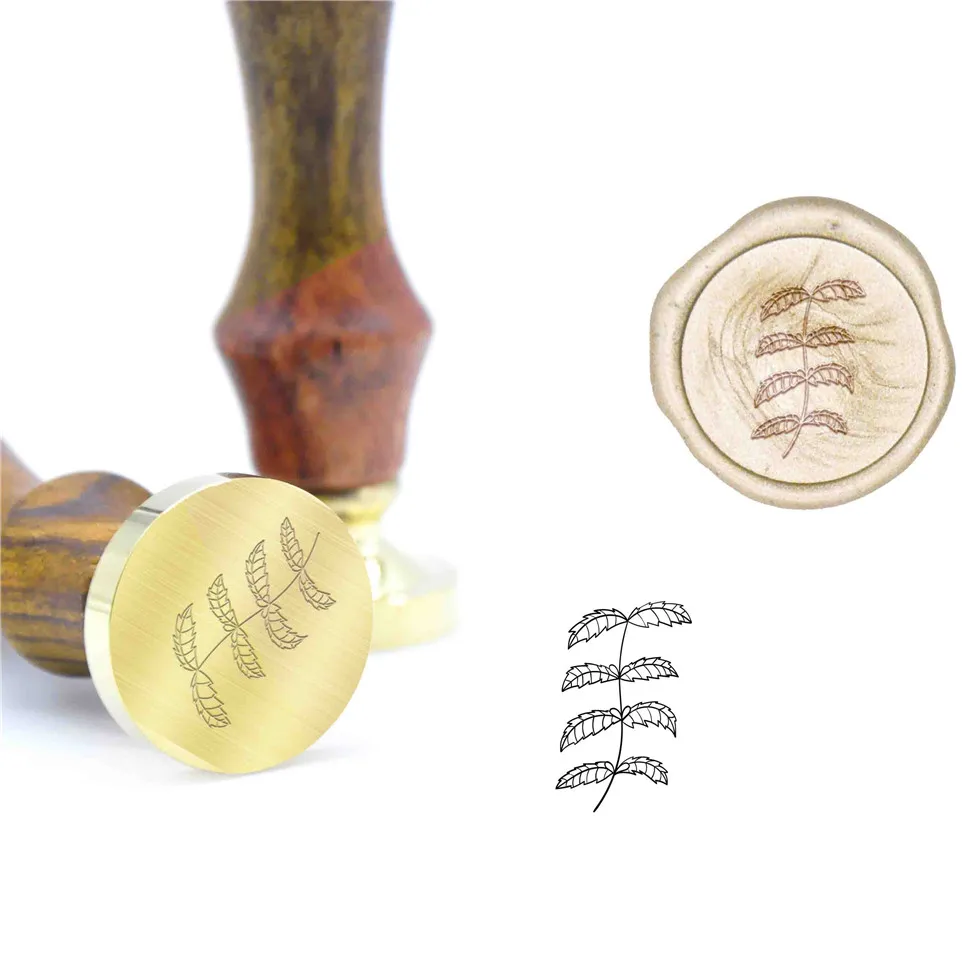 Завод папоротник воск печать B105 специальная штампы DIY восковая ручка для штампа