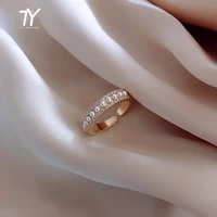 2020 new fashion simple pearl opening ring south korean women exquisite jewelry student index finger ring girlfriends gift ring