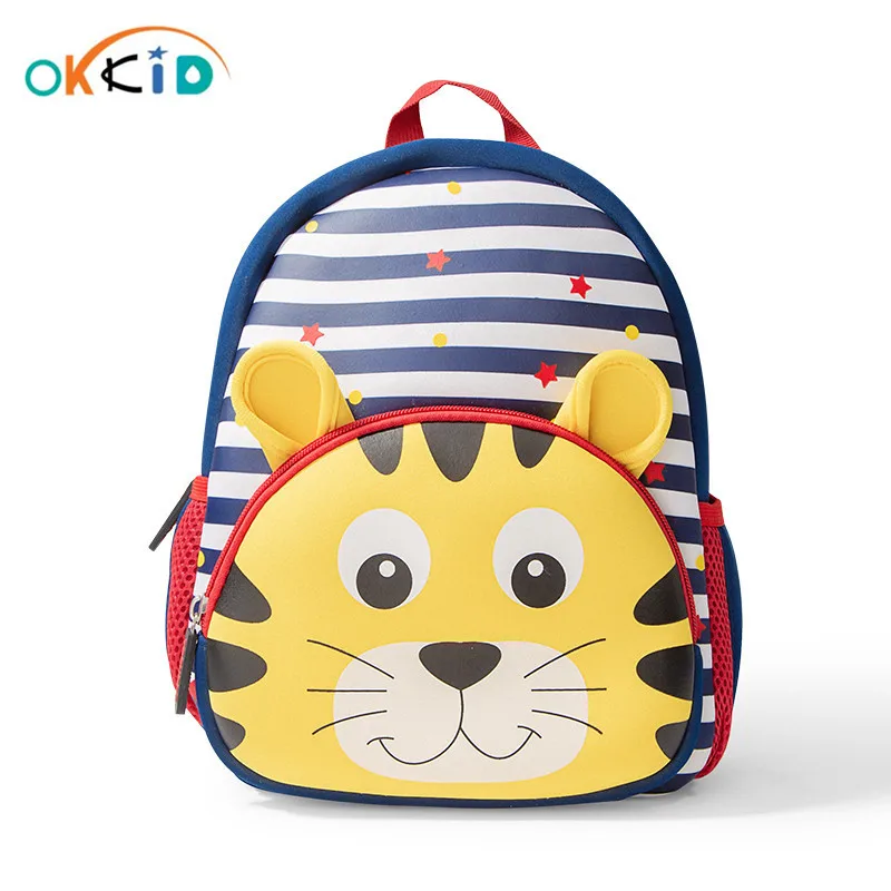 OKKID симпатичный рюкзак для детского сада маленького мальчика с животными детская