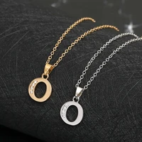 1 english letter o fashion lucky monogram necklace 26 alphabet initial sign mother friend family name gift necklace jewelry