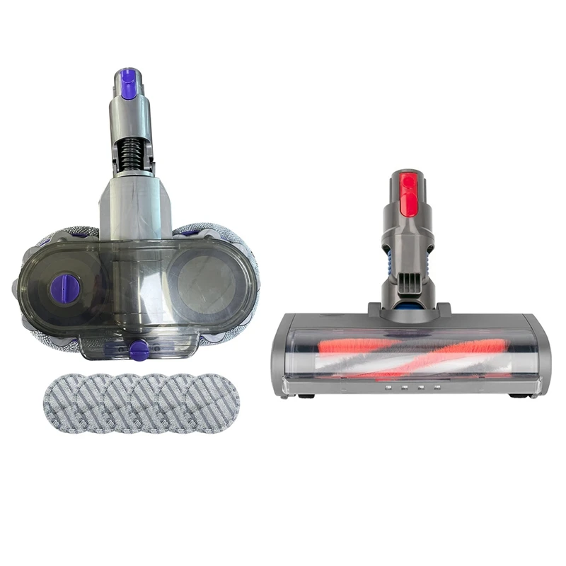 

Головка электрической щетки для Dyson V7 V8 V10 V11 с электрической вакуумной щеткой для мытья и чистящей салфеткой
