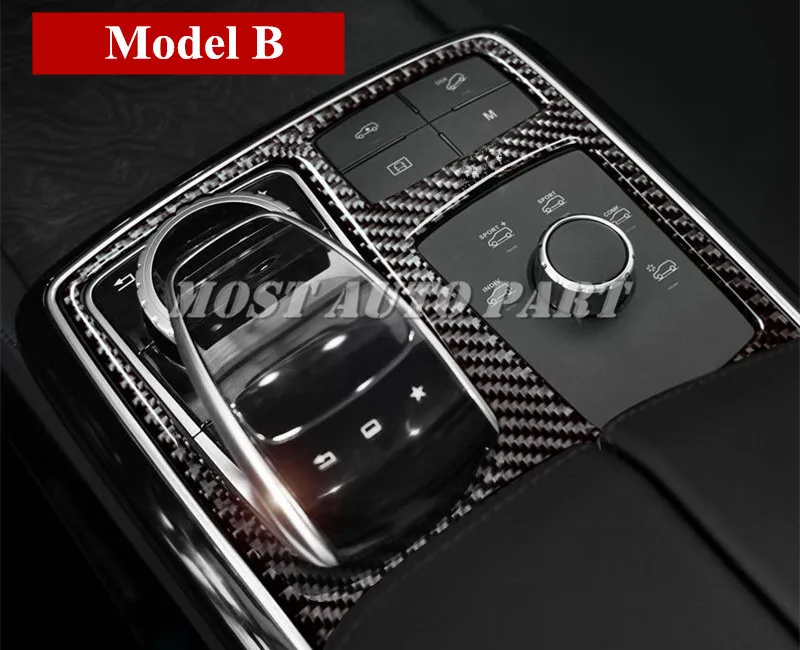 Отделка коробки передач из углеродного волокна для Benz GLE W166 Coupe C292 2015 2019 2 модели