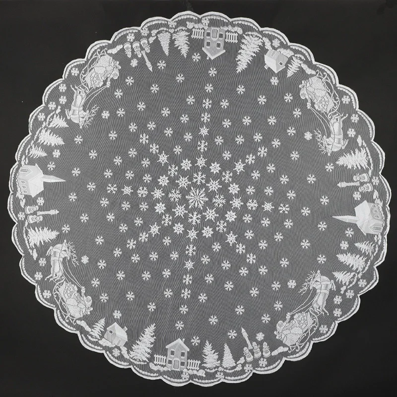 Lace Snowflake Table Cloths Multi-Size Party Home Festival Floral Decoration Textile zh1 | Дом и сад