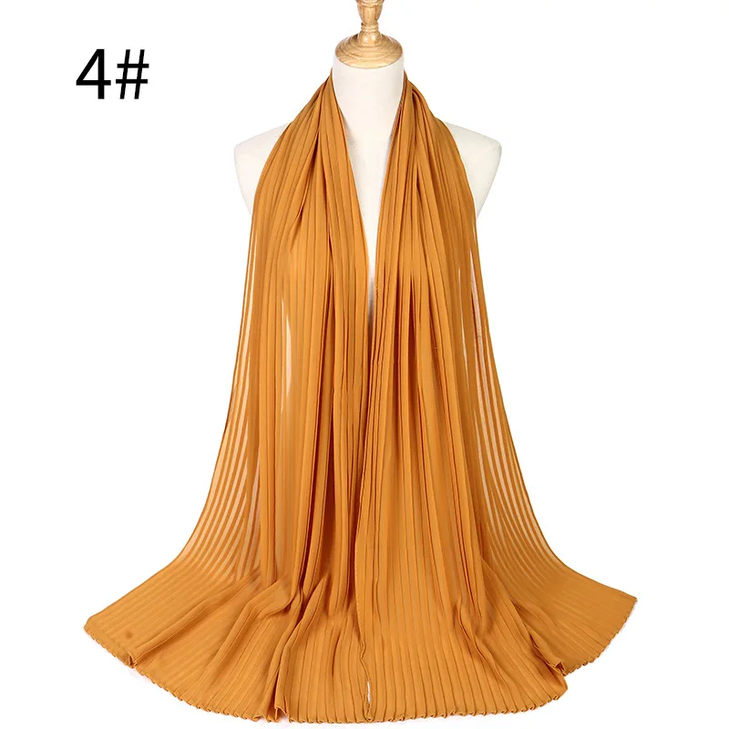 Мусульманские женщины пузырьковый жатый шифон хиджаб шарф foulard femme musulman шали исламский головной платок одежда hijabs