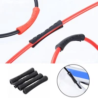4pcslot new mountain bike frame protection two colors rubber shift brake bicycle cable protector line pipe sleeve