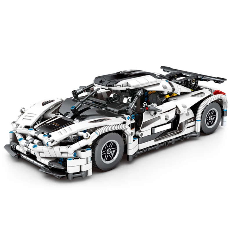 

Скоростные чемпионы Koenigseggs One:1 MOC, гоночный Спорт, суперкар, строительные блоки, кирпичи, набор моделей, Классические игрушки для детей, подар...