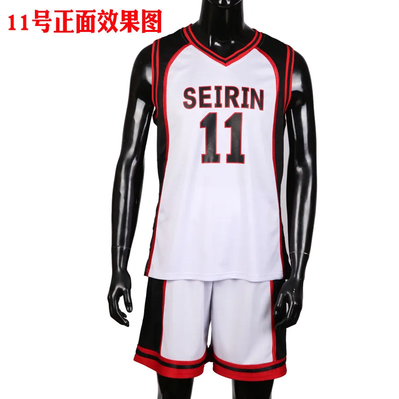 Аниме! Баскетбольная майка Kuroko's Seirin Number 11 баскетбольная Kuroko Tetsuya 10 Kagami Taiga топы +