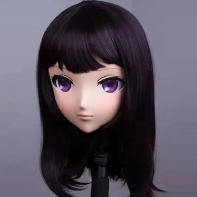 (LiLi Mask 103) девушка половина головы Хэллоуин Реалистичная маска кремнезема косплей