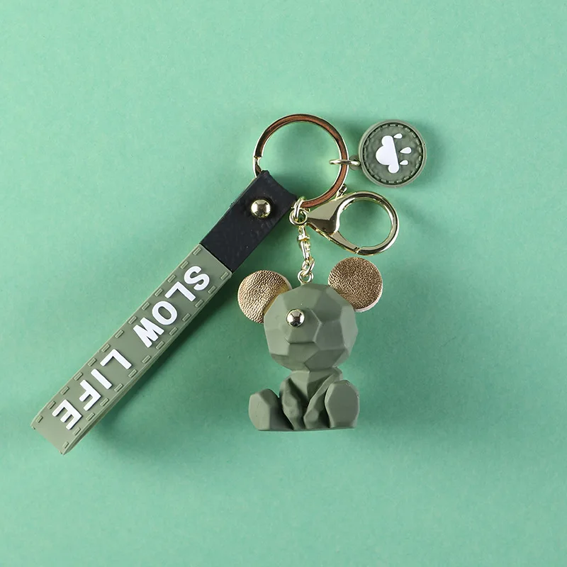 

Big Ears The Bear Car Key Chain Men and Women Lovely Small Gift A Doll Doll Doll Pendant Holiday Gift Fashion Jewelry Key Chains