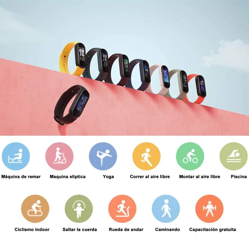 Оригинальный Многофункциональный браслет Xiaomi band 5 версия NFC/ 14 дней автономной