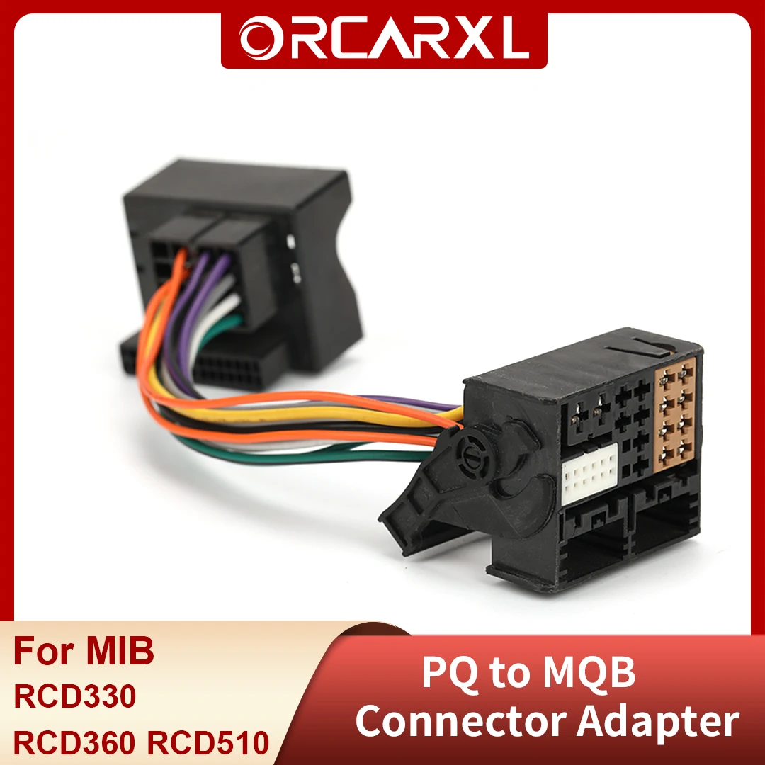 PQ на MQB радио разъем адаптера для VW MIB радиоприемник RCD330 RCD330G плюс RCD360 2003-2015 авто
