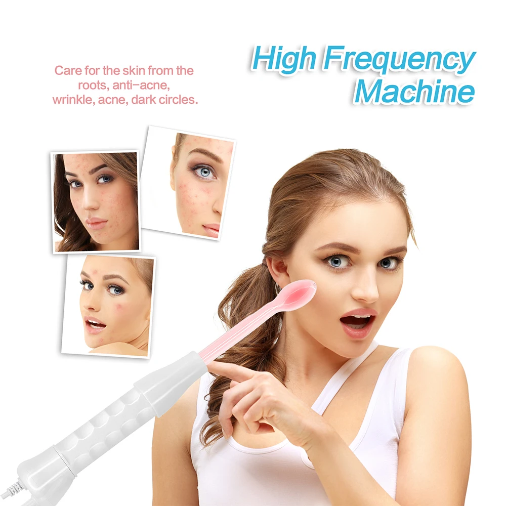 Portable Handheld High Frequency Skin Therapy Wand Machine Hair &amp Scalp Stimulator | Красота и здоровье